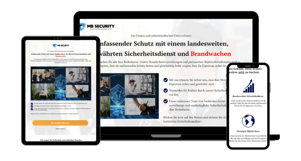 Marketing Fallstudien - Mario Bonifer MB Security Mockup